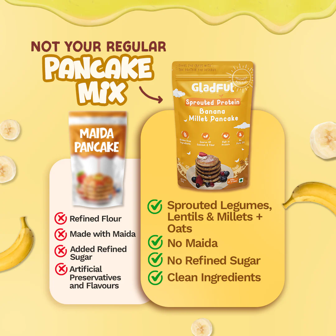 Banana Pancake Mix with Jowar and Oatss  -  150gms - Image 4