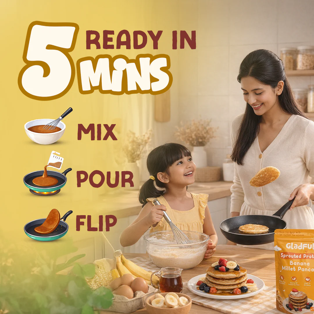 Banana Pancake Mix with Jowar and Oatss  -  150gms - Image 6