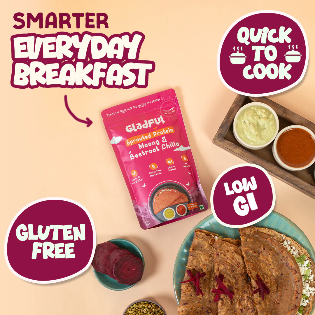 Beetroot Sprouted Moong Dal Chilla - 200gms - Image 3