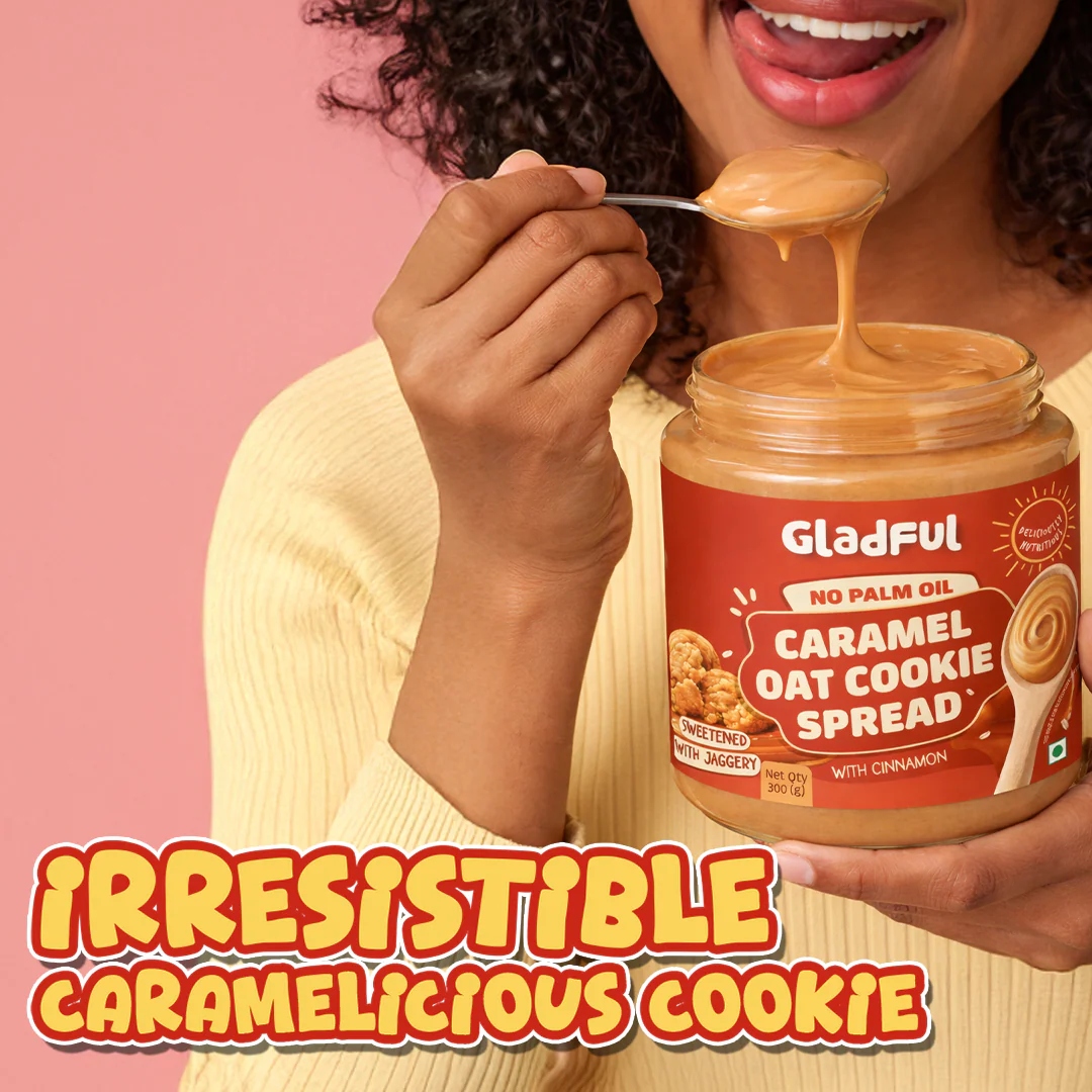 Gladful Caramel Oat Cookie Spread 300g - Image 2
