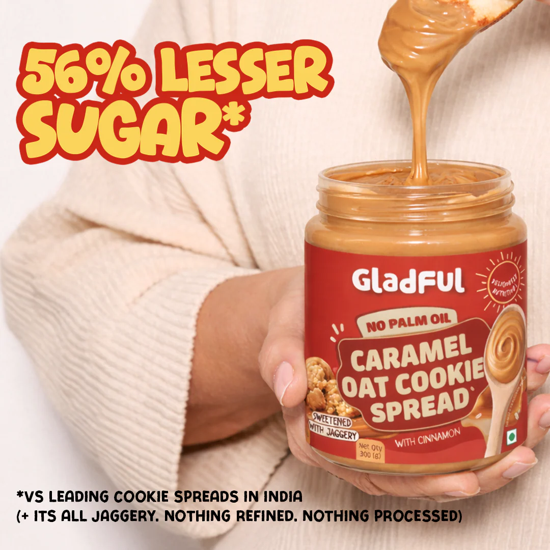 Gladful Caramel Oat Cookie Spread 300g - Image 3