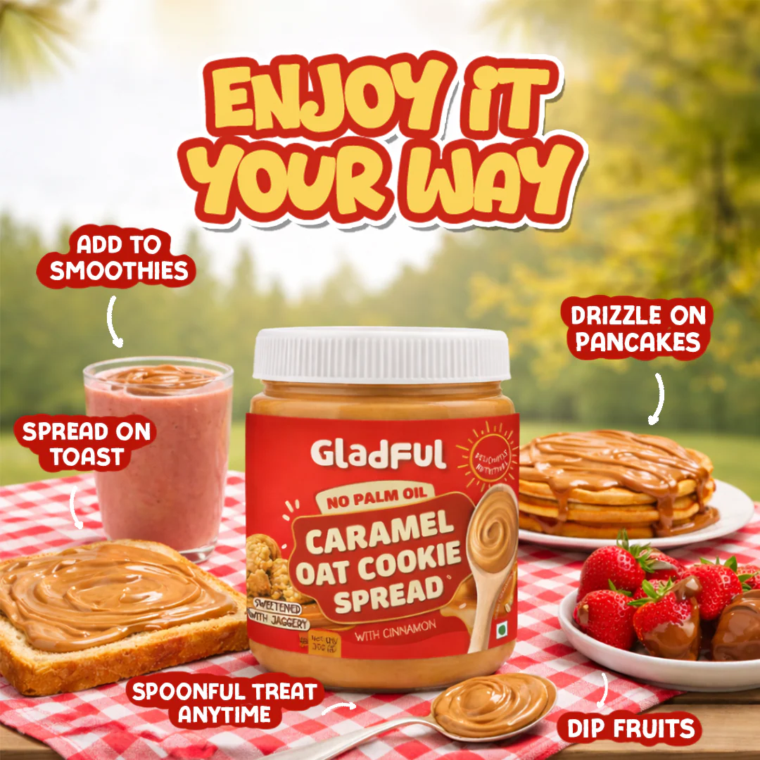 Gladful Caramel Oat Cookie Spread 300g - Image 6