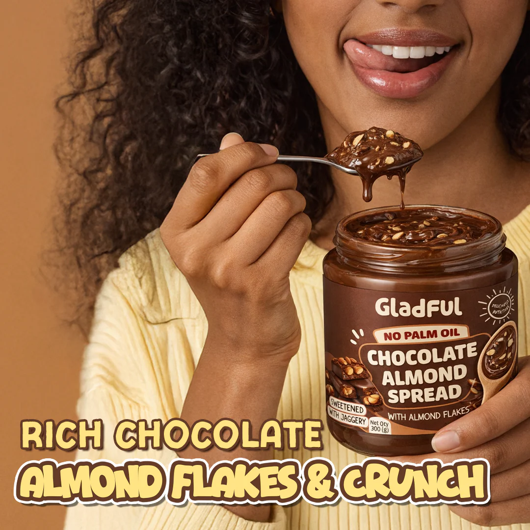 Gladful Chocolate Almond Spread 300g - Image 2