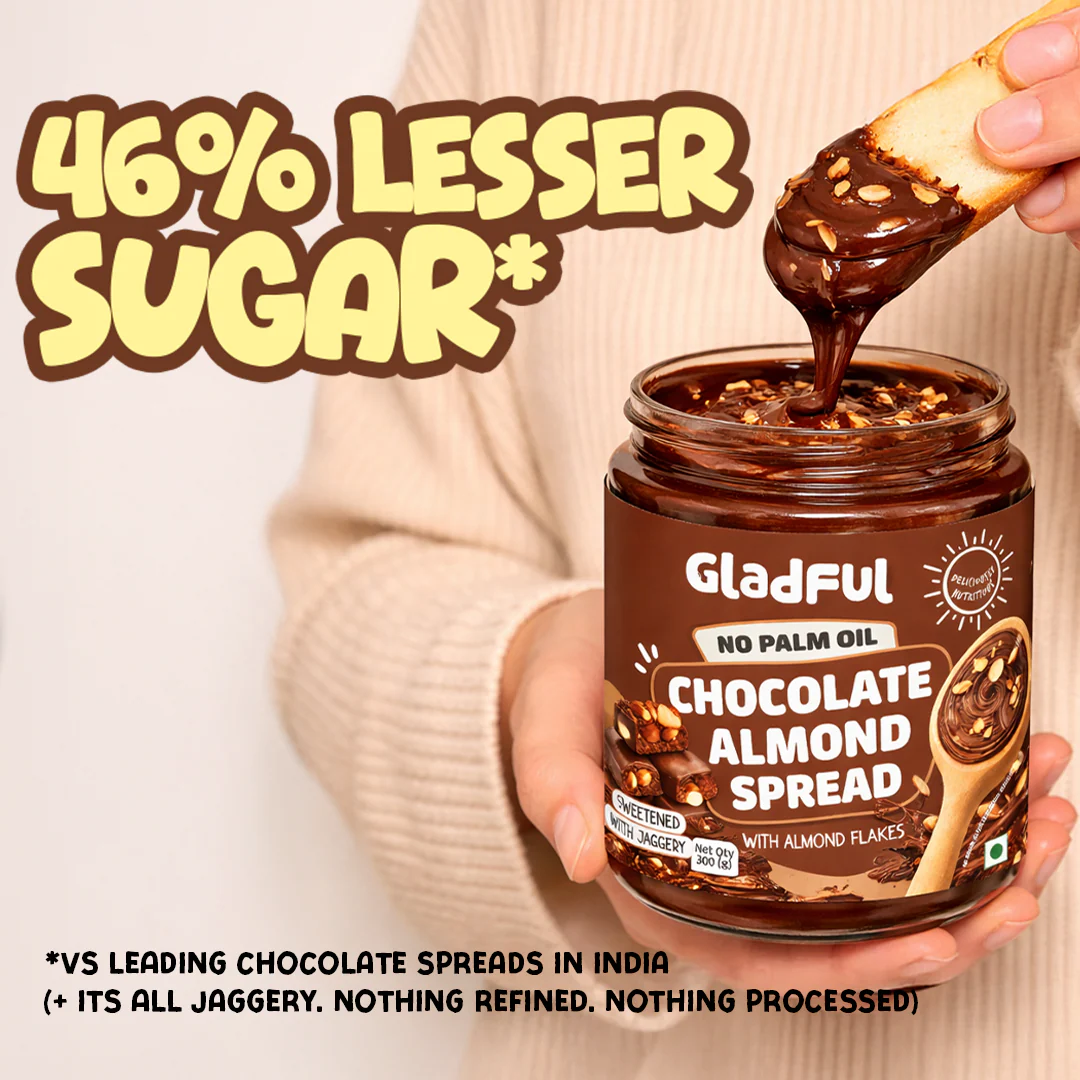 Gladful Chocolate Almond Spread 300g - Image 3
