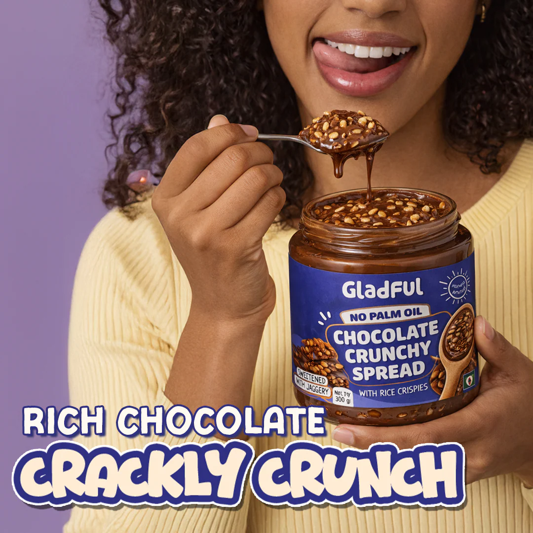 Gladful Chocolate Crunchy Spread 300g - Image 2
