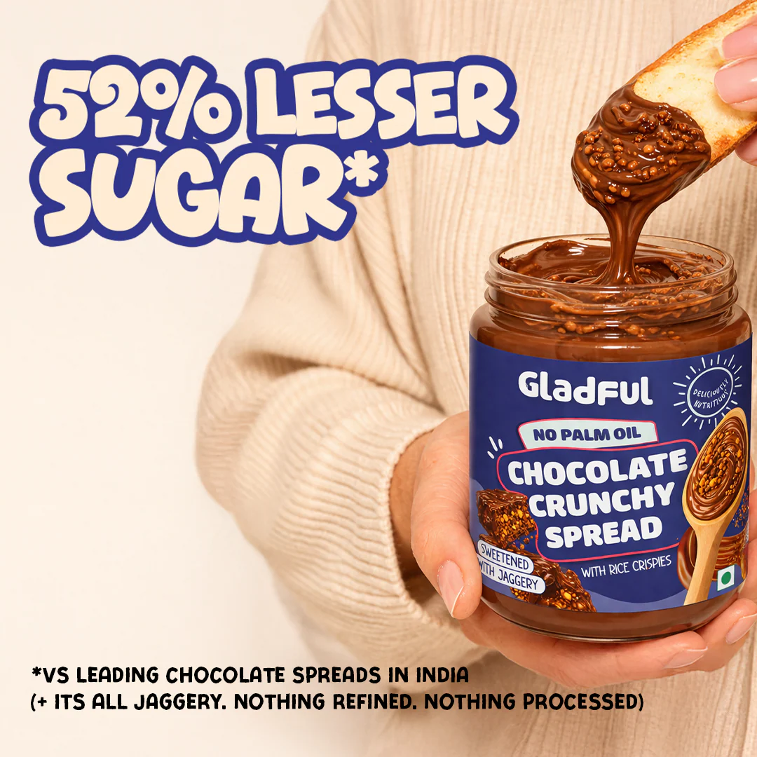 Gladful Chocolate Crunchy Spread 300g - Image 3