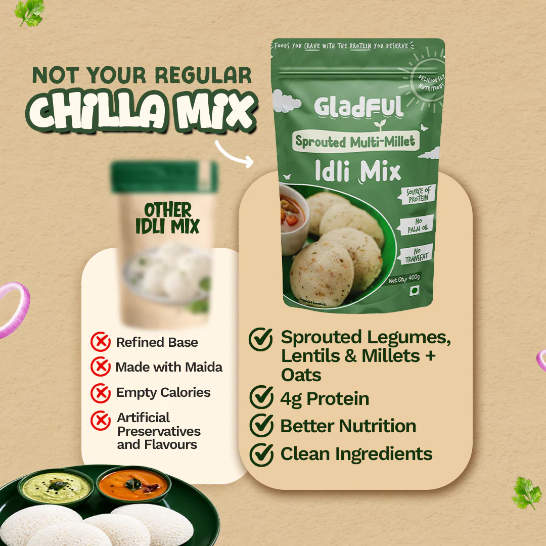 Multi - Millet Instant Idli Mix - 400gms - Image 4