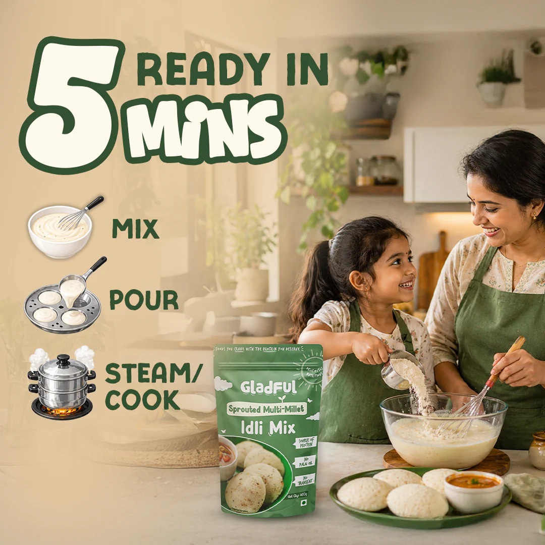 Multi - Millet Instant Idli Mix - 400gms - Image 7