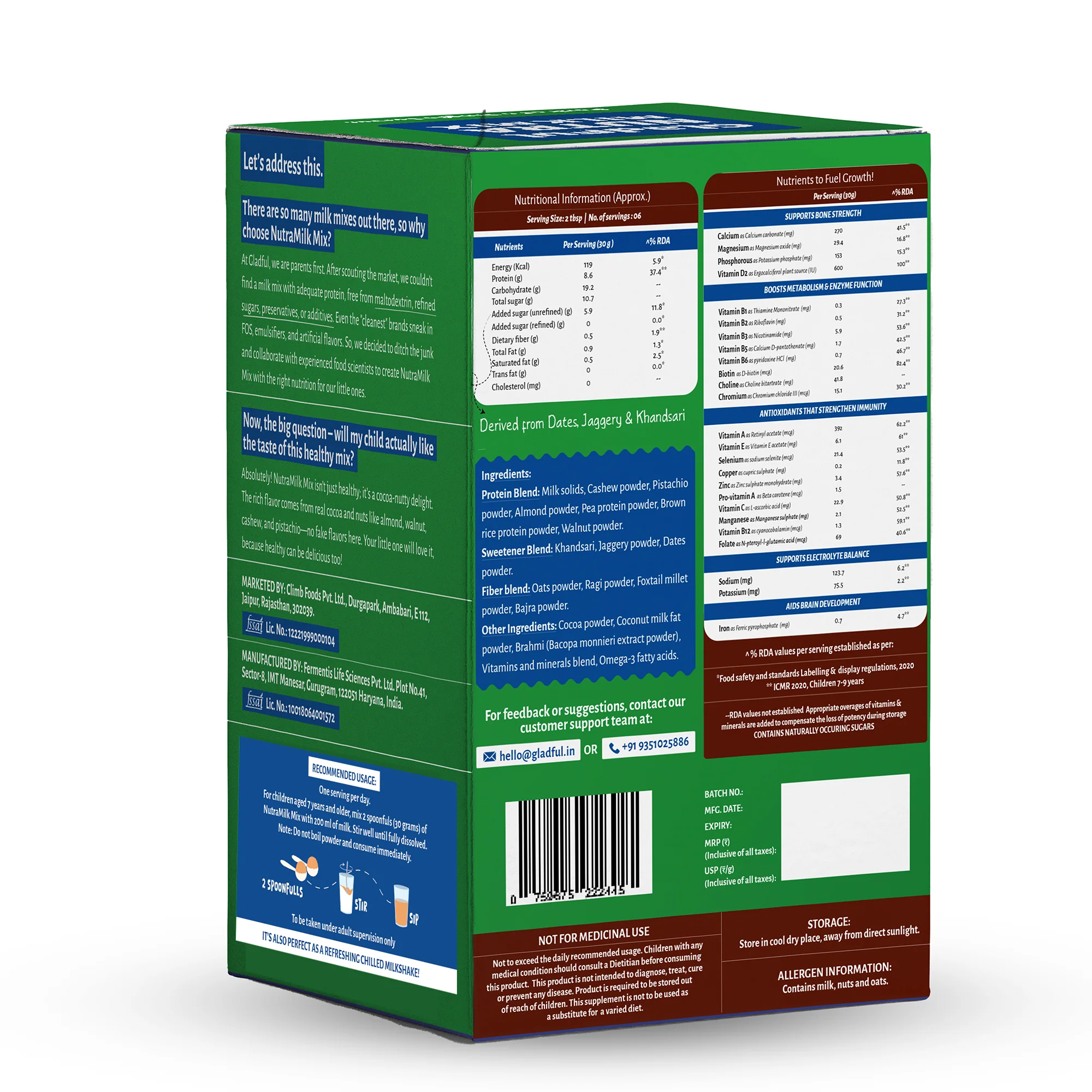 NutraMilk Mix 7+ yrs | Travel Pack | Pack of 6 (6*30g) - Image 10