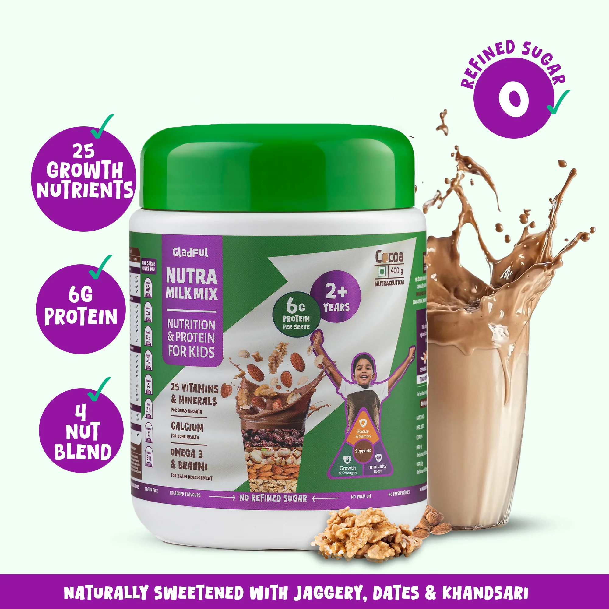 NutraMilk Mix 2+ yrs | Chocolate Pack of 2*400g - Image 4