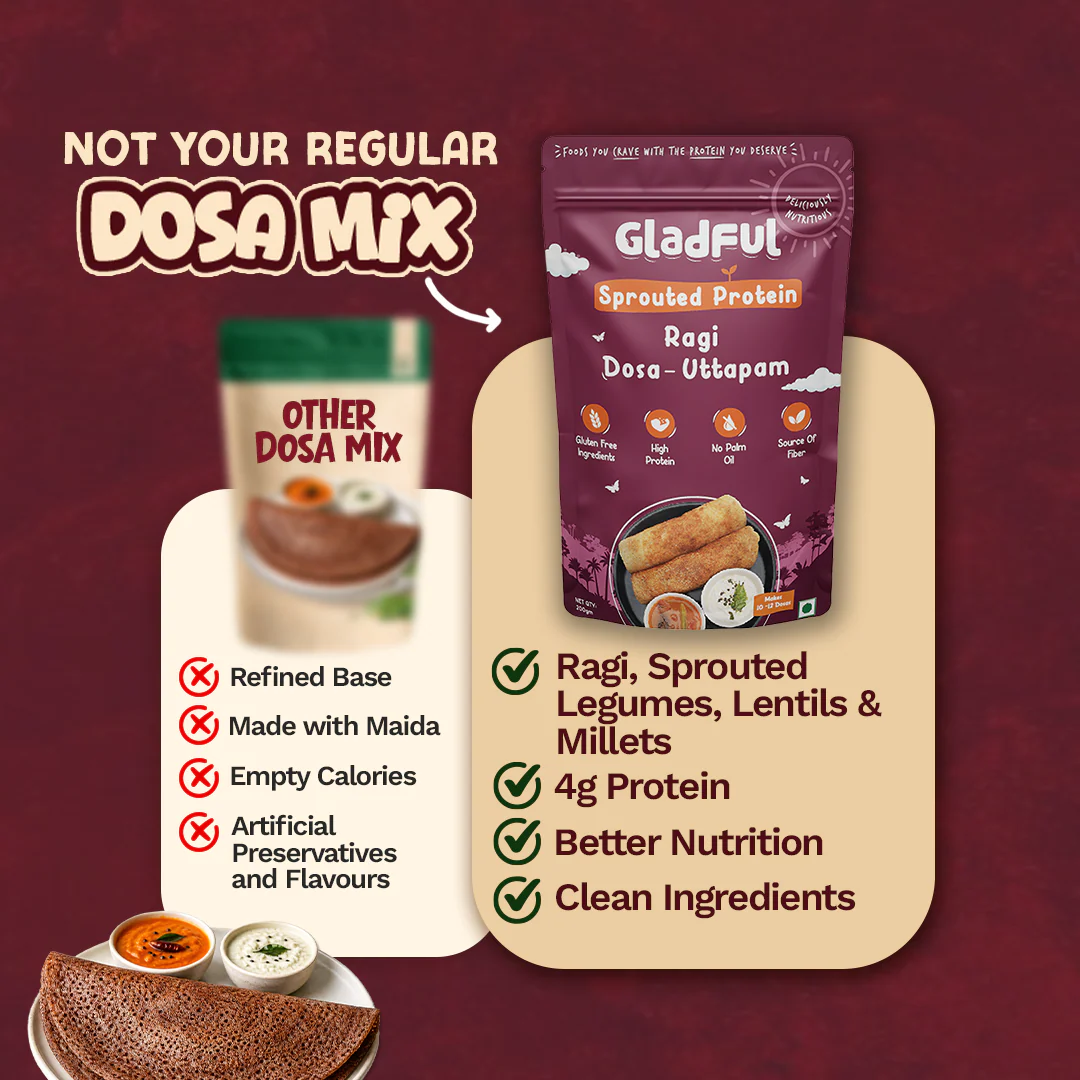 Ragi Dosa Instant Mix - 200gms - Image 4