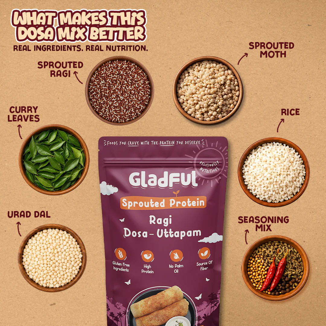 Ragi Dosa Instant Mix - 200gms - Image 5