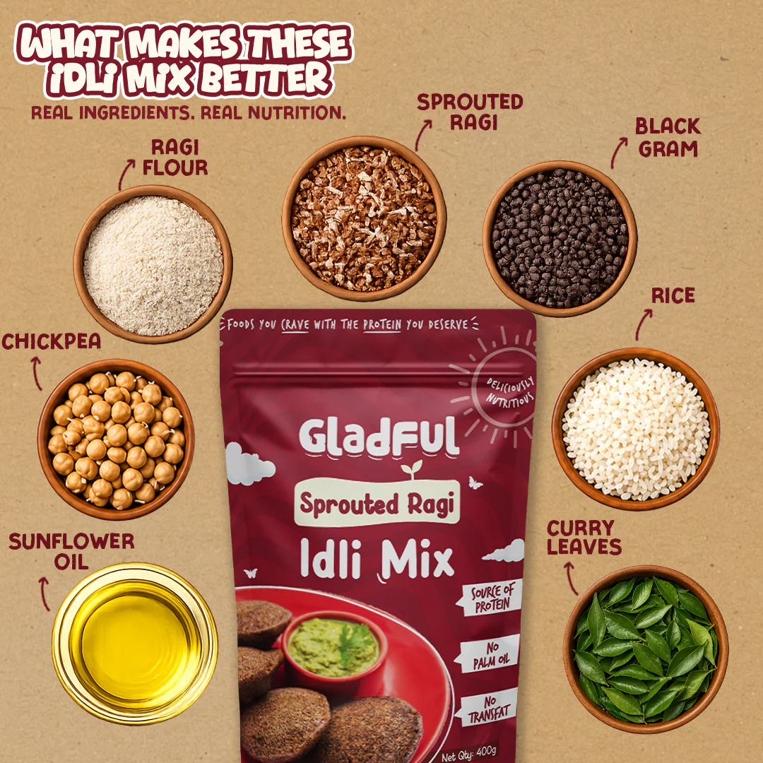 Ragi Instant Idli Mix - 400 gms - Image 5