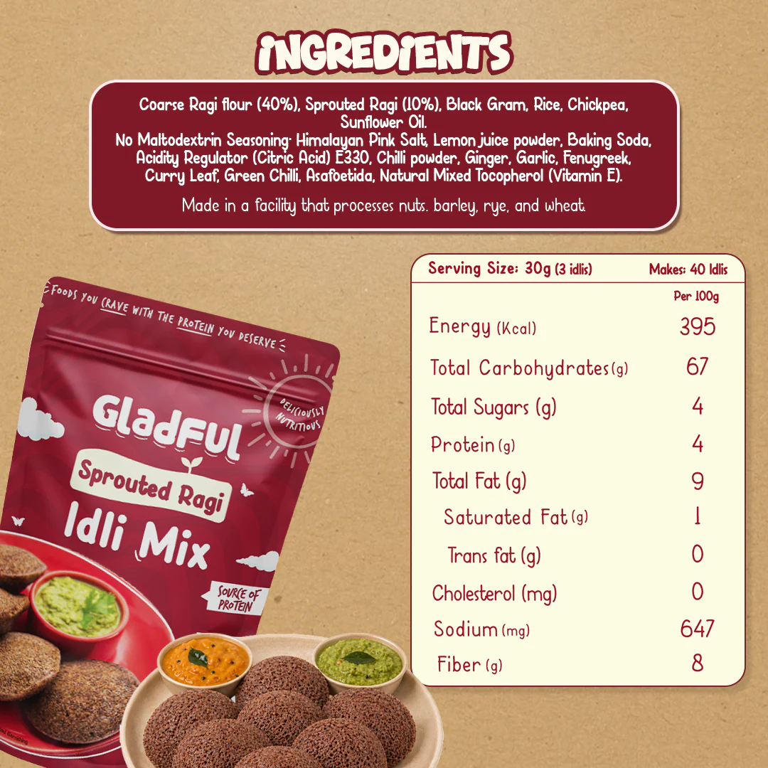 Ragi Instant Idli Mix - 400 gms - Image 8