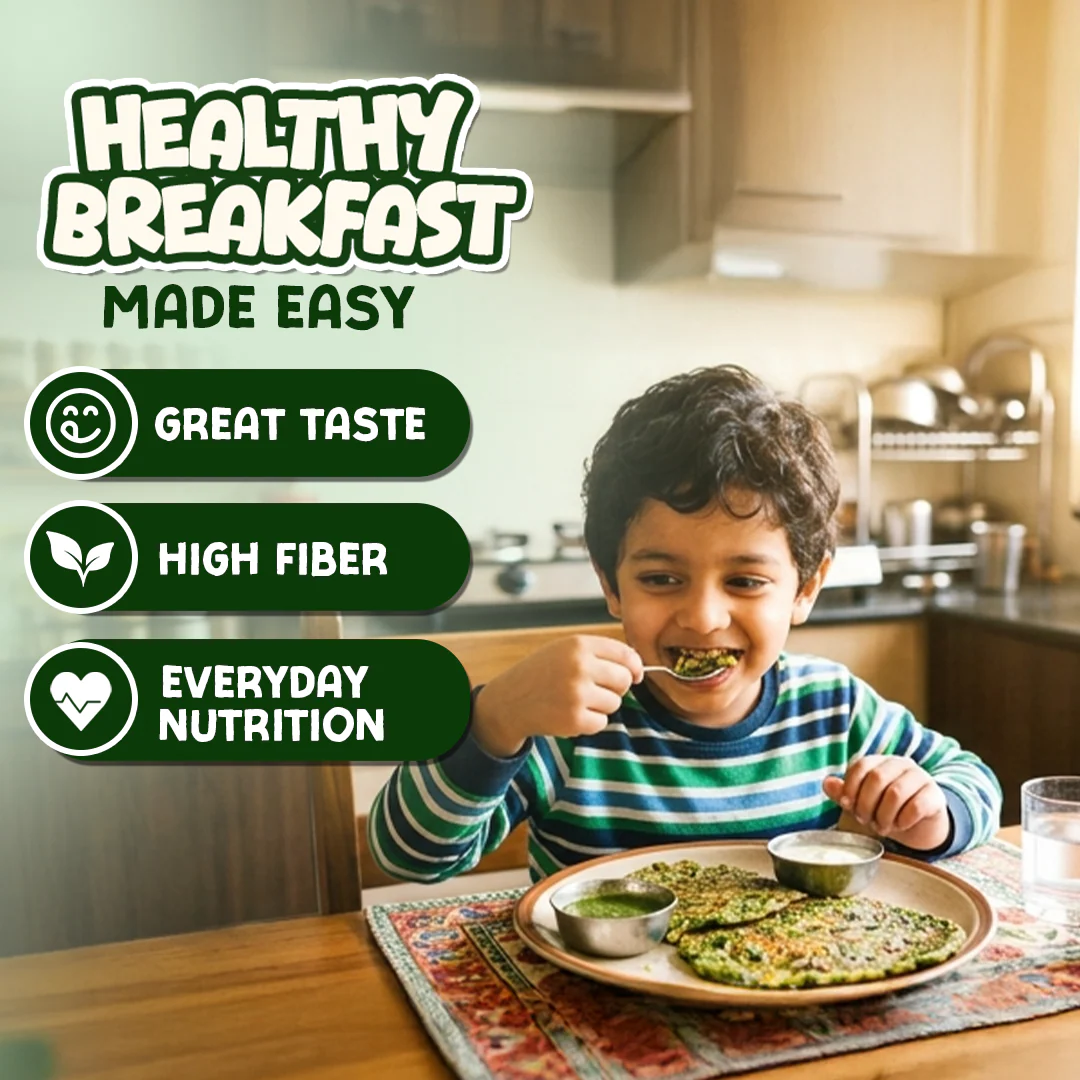 Spinach Chilla with Sprouted Lentils Instant Mix - 200gms - Image 6